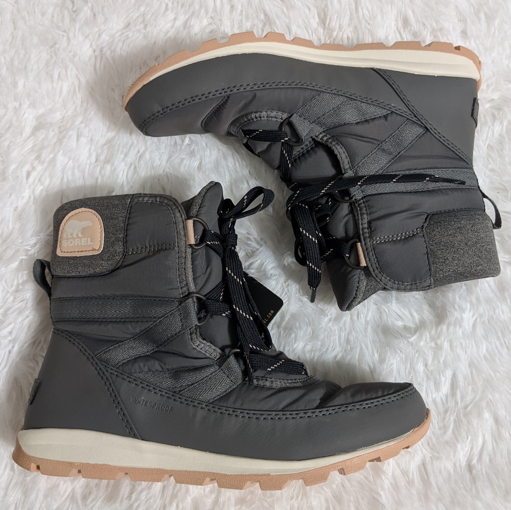 Sorel Whitney Short Lace Nylon Waterproof Boots